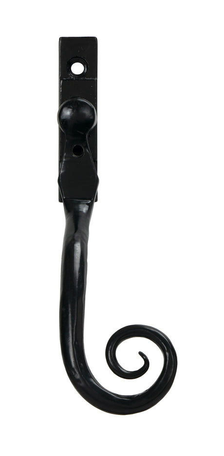 From The Anvil - Black Large 16mm Monkeytail Espag - RH | Sku. 33341 | Trade Door Handles.