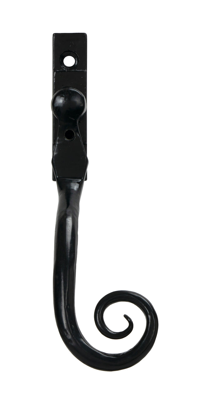 From The Anvil - Black Large 16mm Monkeytail Espag - RH | Sku. 33341 | Trade Door Handles.