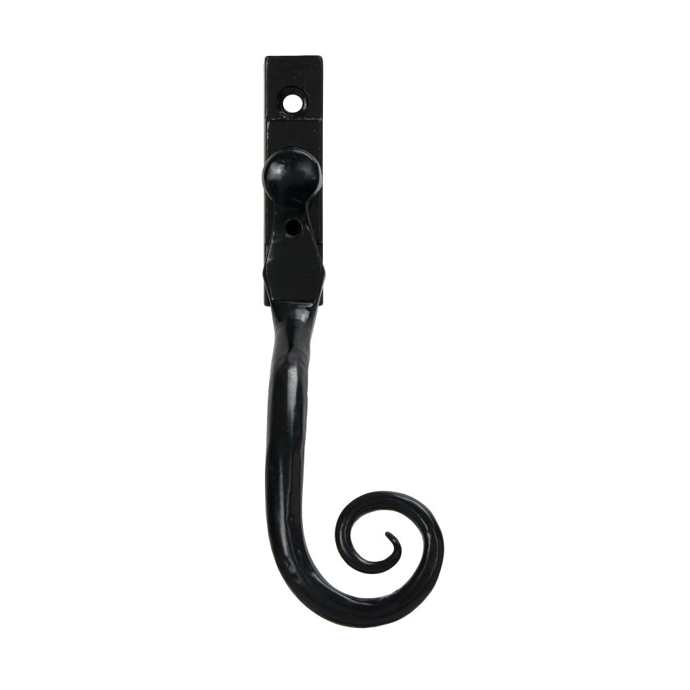 From The Anvil - Black Large 16mm Monkeytail Espag - RH | Sku. 33341 | Trade Door Handles.
