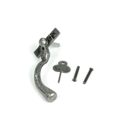 From The Anvil - Pewter Large 16mm Peardrop Espag - RH | Sku. 33343 | Trade Door Handles.