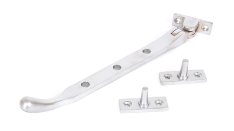 From The Anvil - Satin Chrome 8" Peardrop Stay | Sku. 33347 | Trade Door Handles.