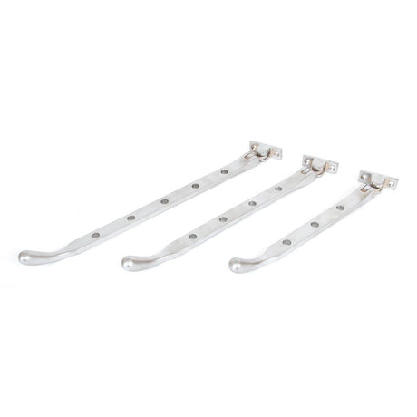 From The Anvil - Satin Chrome 10" Peardrop Stay | Sku. 33348 | Trade Door Handles.
