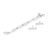 From The Anvil - Satin Chrome 10" Peardrop Stay | Sku. 33348 | Trade Door Handles.