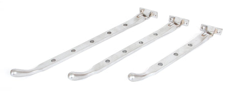 From The Anvil - Satin Chrome 12" Peardrop Stay | Sku. 33349 | Trade Door Handles.