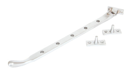 From The Anvil - Satin Chrome 12" Peardrop Stay | Sku. 33349 | Trade Door Handles.