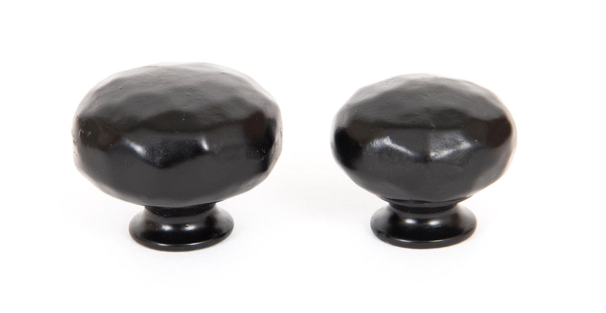 From The Anvil - Black Elan Cabinet Knob - Large | Sku. 33363 | Trade Door Handles.