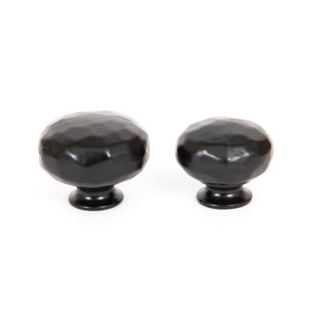From The Anvil - Black Elan Cabinet Knob - Large | Sku. 33363 | Trade Door Handles.