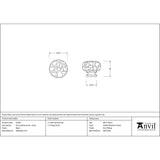 From The Anvil - Black Elan Cabinet Knob - Small | Sku. 33364 | Trade Door Handles.