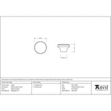 From The Anvil - Natural Smooth Ribbed Cabinet Knob | Sku. 33365 | Trade Door Handles.