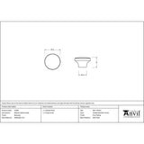 From The Anvil - Beeswax Ribbed Cabinet Knob | Sku. 33368 | Trade Door Handles.