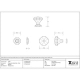 From The Anvil - Beeswax Octagonal Cabinet Knob - Small | Sku. 33369 | Trade Door Handles.