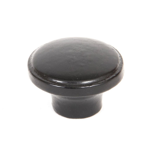 From The Anvil - Black Ribbed Cabinet Knob | Sku. 33371 | Trade Door Handles.