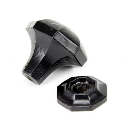 From The Anvil - Black Octagonal Cabinet Knob - Small | Sku. 33372 | Trade Door Handles.