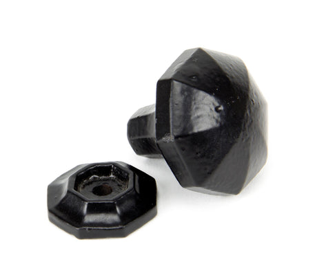 From The Anvil - Black Octagonal Cabinet Knob - Small | Sku. 33372 | Trade Door Handles.