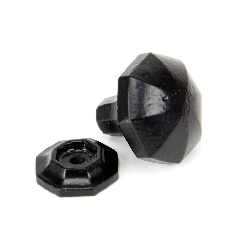 From The Anvil - Black Octagonal Cabinet Knob - Small | Sku. 33372 | Trade Door Handles.