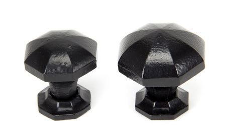 From The Anvil - Black Octagonal Cabinet Knob - Small | Sku. 33372 | Trade Door Handles.