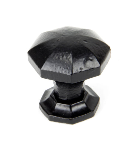 From The Anvil - Black Octagonal Cabinet Knob - Small | Sku. 33372 | Trade Door Handles.