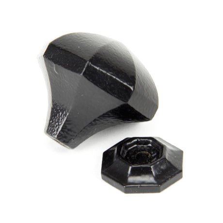 From The Anvil - Black Octagonal Cabinet Knob - Large | Sku. 33373 | Trade Door Handles.