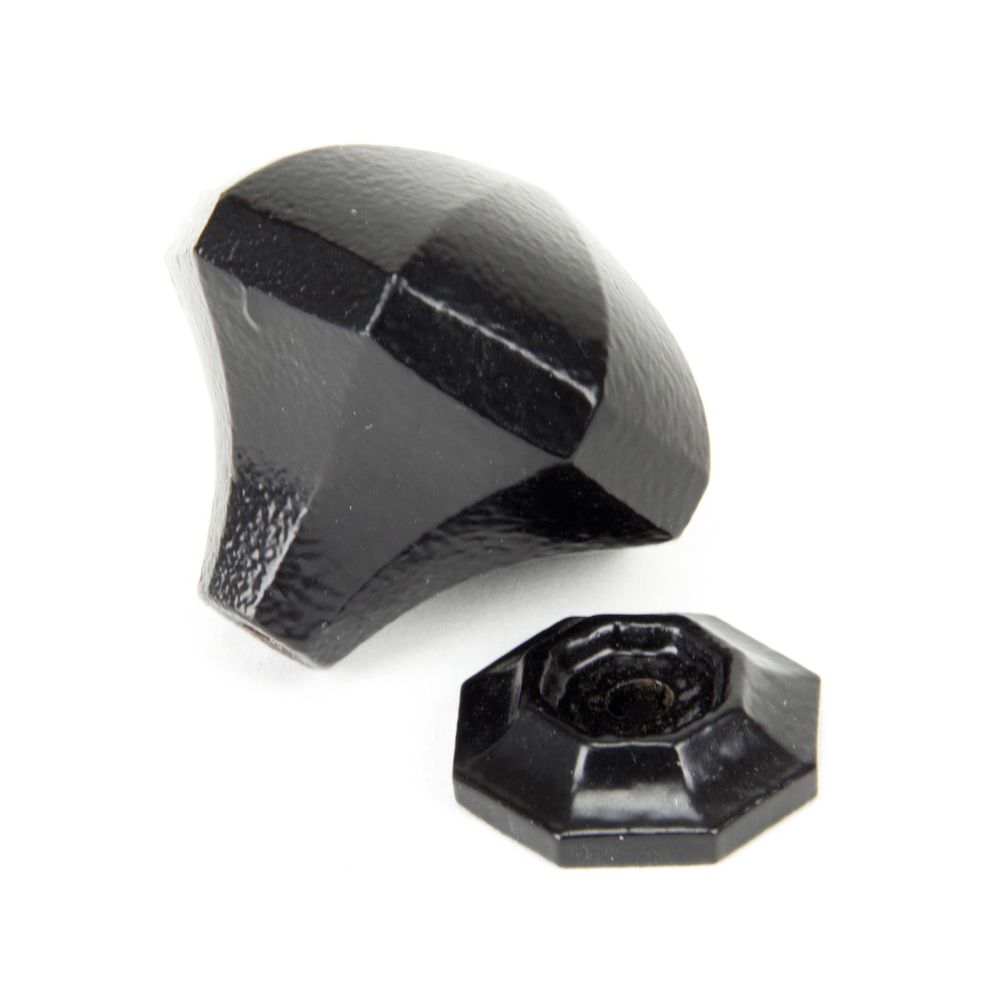 From The Anvil - Black Octagonal Cabinet Knob - Large | Sku. 33373 | Trade Door Handles.