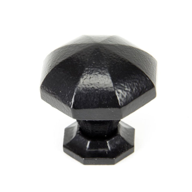 From The Anvil - Black Octagonal Cabinet Knob - Large | Sku. 33373 | Trade Door Handles.
