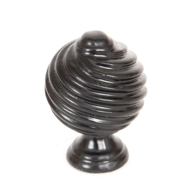 From The Anvil - Black Twist Cabinet Knob | Sku. 33376 | Trade Door Handles.