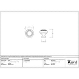 From The Anvil - Beeswax Ringed Cabinet Knob - Small | Sku. 33379 | Trade Door Handles.