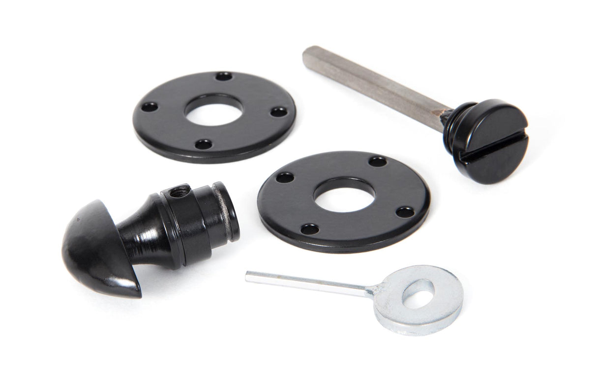 From The Anvil - Black Round Bathroom Thumbturn | Sku. 33382 | Trade Door Handles.