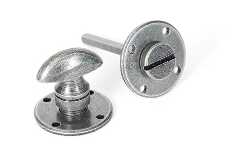 From The Anvil - Pewter Round Bathroom Thumbturn | Sku. 33383 | Trade Door Handles.
