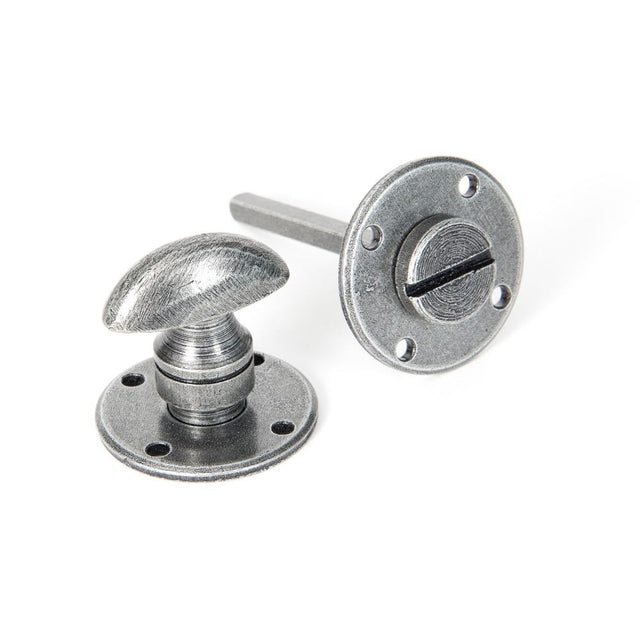 From The Anvil - Pewter Round Bathroom Thumbturn | Sku. 33383 | Trade Door Handles.