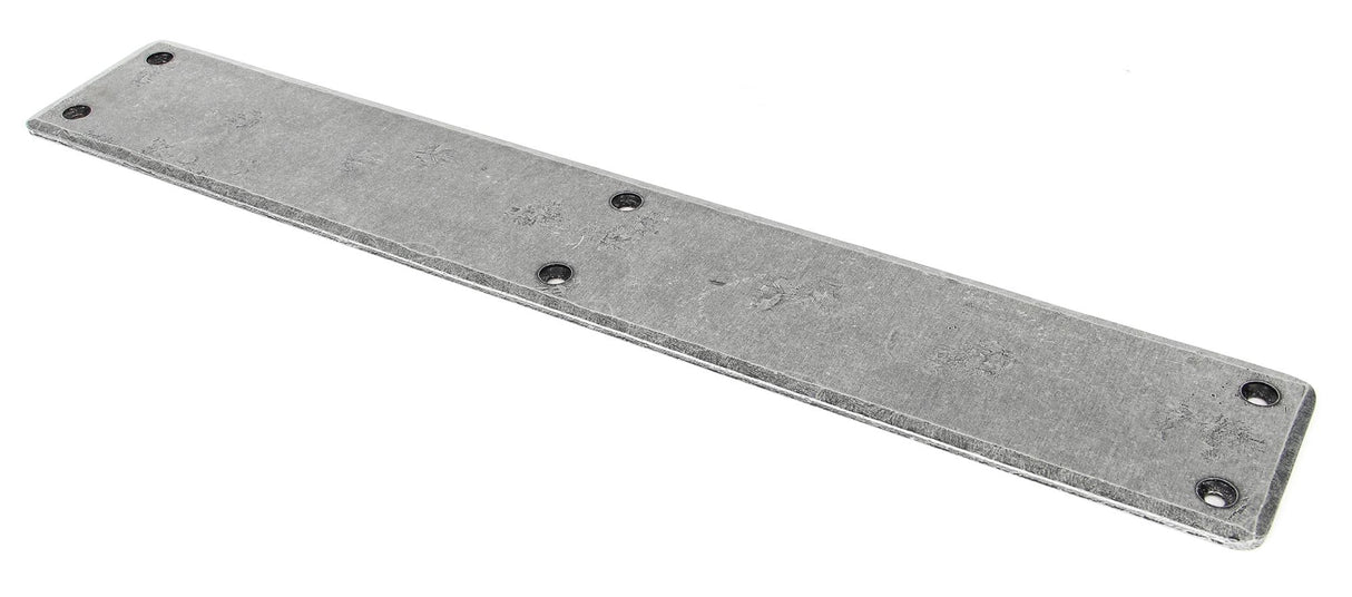 From The Anvil - Pewter 400mm Plain Fingerplate | Sku. 33390 | Trade Door Handles.