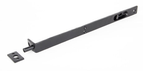 From The Anvil - Black 12" Flush/Slide Door Bolt | Sku. 33392 | Trade Door Handles.