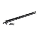 From The Anvil - Black 12" Flush/Slide Door Bolt | Sku. 33392 | Trade Door Handles.