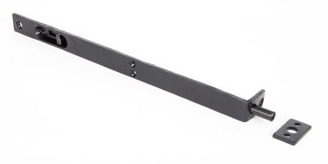 From The Anvil - Black 12" Flush/Slide Door Bolt | Sku. 33392 | Trade Door Handles.