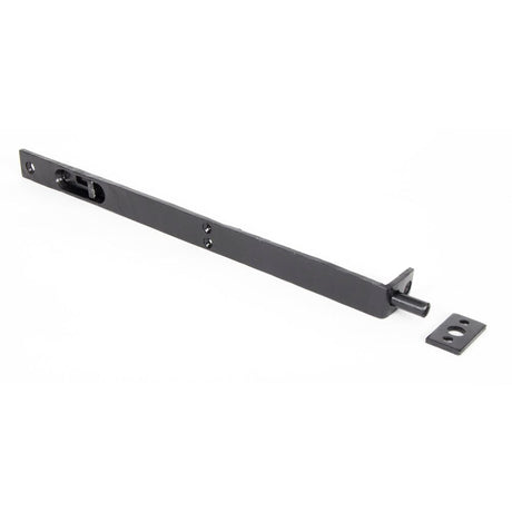 From The Anvil - Black 12" Flush/Slide Door Bolt | Sku. 33392 | Trade Door Handles.