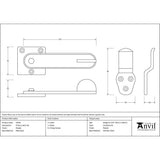 From The Anvil - Pewter Privacy Latch Set | Sku. 33393 | Trade Door Handles.