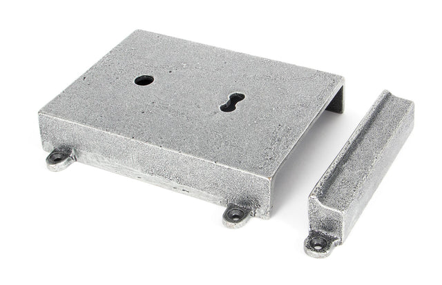 From The Anvil - Pewter Rim Lock & Cast Iron Cover | Sku. 33394 | Trade Door Handles.
