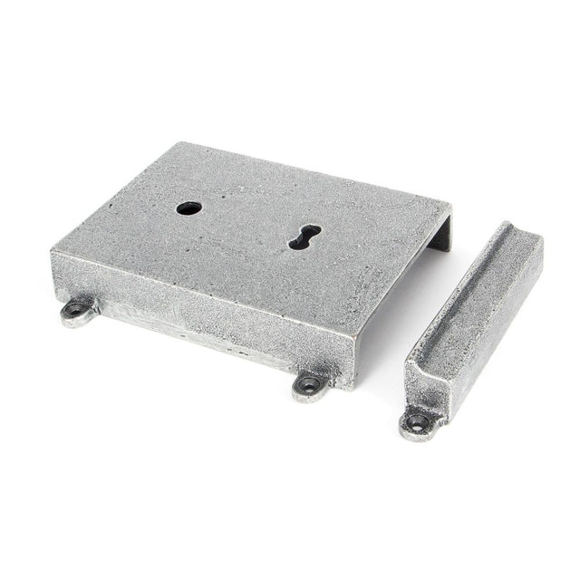 From The Anvil - Pewter Rim Lock & Cast Iron Cover | Sku. 33394 | Trade Door Handles.