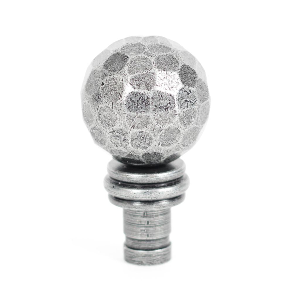 From The Anvil - Pewter Hammered Ball Curtain Finial (pair) | Sku. 33397 | Trade Door Handles.