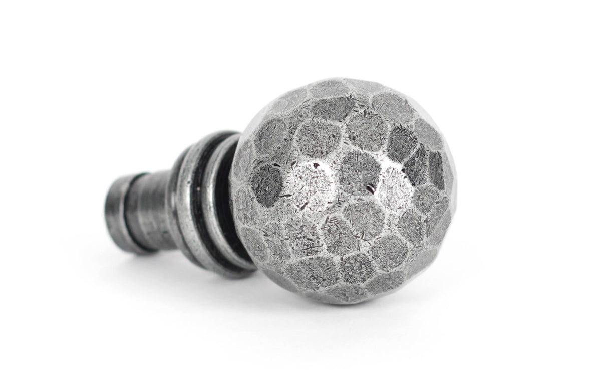 From The Anvil - Pewter Hammered Ball Curtain Finial (pair) | Sku. 33397 | Trade Door Handles.