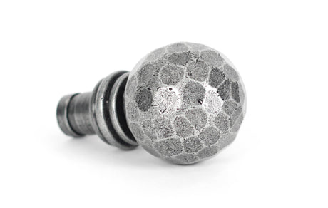 From The Anvil - Pewter Hammered Ball Curtain Finial (pair) | Sku. 33397 | Trade Door Handles.