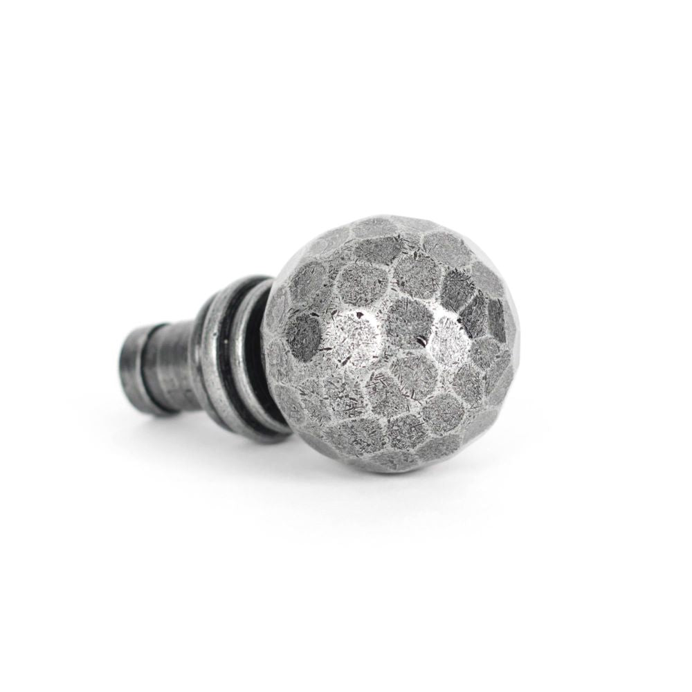From The Anvil - Pewter Hammered Ball Curtain Finial (pair) | Sku. 33397 | Trade Door Handles.