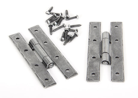 From The Anvil - Pewter 3 ¼" H Hinge (pair) | Sku. 33399 | Trade Door Handles.