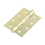 This is an image of Timco - Grade 13 Fire Door Hinges - Electro Brass Stainless Steel 101 x 76 x 3 (1.5 Pairs Box) 334006