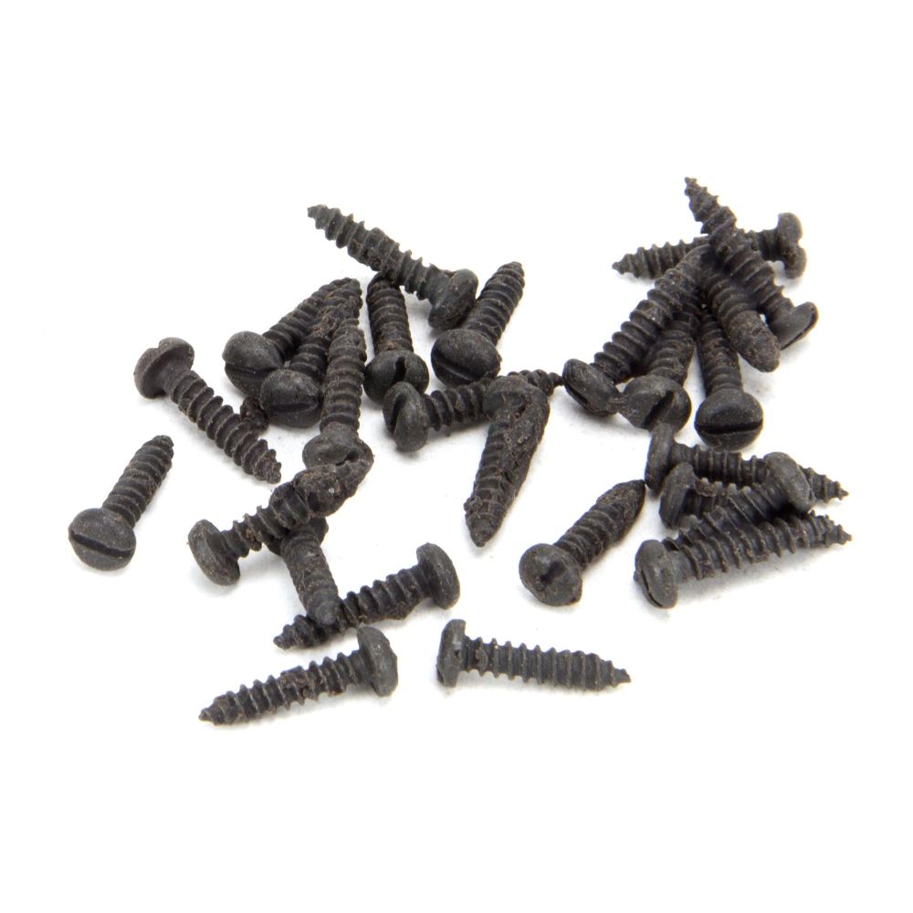 From The Anvil - Beeswax 4 x 1/2" Round Head Screws (25) | Sku. 33401 | Trade Door Handles.