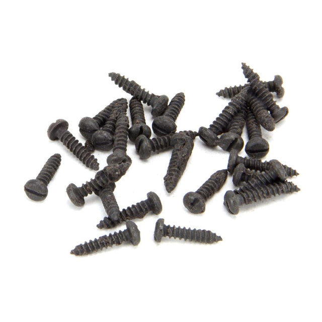 From The Anvil - Beeswax 4 x 1/2" Round Head Screws (25) | Sku. 33401 | Trade Door Handles.