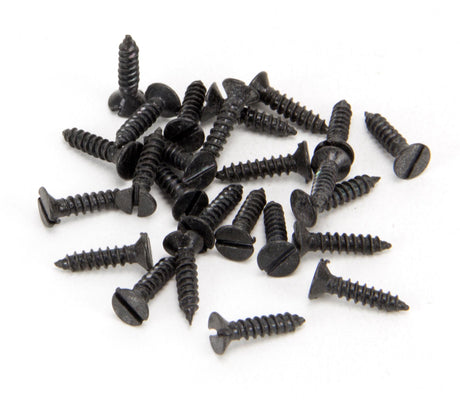 From The Anvil - Black 4 x 1/2" Countersunk Screws (25) | Sku. 33402 | Trade Door Handles.
