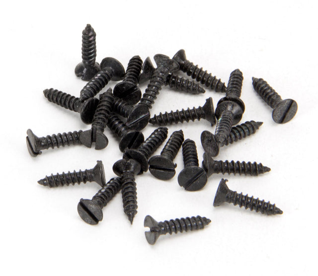 From The Anvil - Black 4 x 1/2" Countersunk Screws (25) | Sku. 33402 | Trade Door Handles.