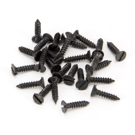 From The Anvil - Black 4 x 1/2" Countersunk Screws (25) | Sku. 33402 | Trade Door Handles.