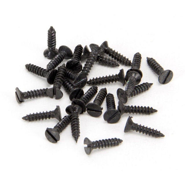 From The Anvil - Black 4 x 1/2" Countersunk Screws (25) | Sku. 33402 | Trade Door Handles.
