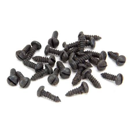 From The Anvil - Beeswax 6 x 1/2" Round Head Screws (25) | Sku. 33404 | Trade Door Handles.